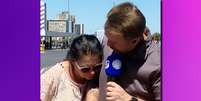 Paulo Vitor, o Tatuzinho, sendo acarinhado por dona Josefa: o imprevisto que faz a TV ser, &agrave;s vezes, ser t&atilde;o especial  Foto: Reprodu&ccedil;&atilde;o