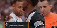 Neymar comentou na publica&ccedil;&atilde;o do Santos &ndash;  Foto: Reprodu&ccedil;&atilde;o / Jogada10