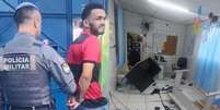 Pai foi preso em flagrante e encaminhado &agrave; delegacia, onde permanece &agrave; disposi&ccedil;&atilde;o da Justi&ccedil;a  Foto: Reprodu&ccedil;&atilde;o/TV Globo