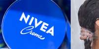 Cabeleireiros e especialistas em sa&uacute;de capilar concordam: 'O creme Nivea do pote azul &eacute; um &oacute;timo aliado para cabelos secos, mas n&atilde;o para os oleosos, que acumulam muitos res&iacute;duos'. Foto: Shutterstock, 4kclips / Purepeople
