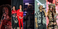 Artistas que est&atilde;o moldando a m&uacute;sica  Foto: Ang&eacute;lica Alves/Fotoarena/Estad&atilde;o Conte&uacute;do; Tomz&eacute; Fonseca/Agnews; Ian Maenfeld/Fotoarena/Estad&atilde;o Conte&uacute;do; Diogo Sadhi/Fotoarena/Estad&atilde;o Conte&uacute;do e Leo Franco/AgNews