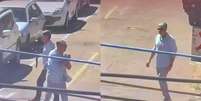 William Bonner foi flagrado no fim de uma grava&ccedil;&atilde;o em Coronel Fabriciano  Foto: Reprodu&ccedil;&atilde;o
