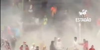 Confusão generalizada na Colômbia em jogo da Libertadores  Foto: Instagram/Estadão/Reprodução