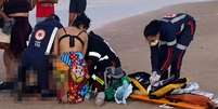 Turista morre afogado após salvar filho em praia de Ilhéus (BA)  Foto: Reprodução/TV Santa Cruz