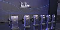 O cen&aacute;rio do debate na Band: o p&uacute;blico n&atilde;o aceita mais conversa fiada  Foto: Reprodu&ccedil;&atilde;o/Band