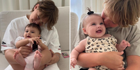 Amanda Kimberlly publica fotos em homenagem a Davi Lucca, irm&atilde;o mais velho de sua filha Helena.  Foto: Reprodu&ccedil;&atilde;o/ Redes Sociais