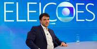 Renan Santos na sabatina na Globo  Foto: Manoella Mello/Globo
