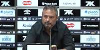Foto: Alexandre Mattos em apresenta&ccedil;&atilde;o como novo executivo do Santos ( Reprodu&ccedil;&atilde;o) / G&aacute;vea News