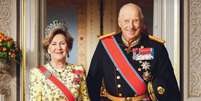 O rei Harald V e a rainha Sonja: o amor foi mais forte do que a tradi&ccedil;&atilde;o  Foto: Reprodu&ccedil;&atilde;o/Casa Real da Noruega