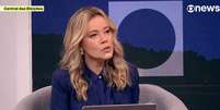 A apresentadora Natuza Nery classificou de 'mansplaining' a atitude de Lula com Renata Vasconcellos  Foto: Reprodu&ccedil;&atilde;o/TV