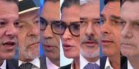 Nas sabatinas conduzidas por Renata Vasconcellos, William Bonner e C&eacute;sar Tralli, os candidatos Fernando Haddad, Lula, Fl&aacute;vio Bolsonaro e Jair Bolsonaro fizeram provoca&ccedil;&otilde;es &agrave; Globo  Foto: Reprodu&ccedil;&otilde;es/TV