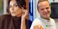 Cíntia Chagas confirma namoro com o ex-piloto de Fórmula 1 Rubens Barrichello  Foto: @cintiachagass e @rubarrichello via Instagram / Estadão