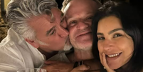 Roberto, Rubinho e C&iacute;ntia em clique na It&aacute;lia  Foto: Reprodu&ccedil;&atilde;o/Instagram/rcipresso
