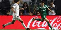 Abel Ferreira durante o empate do Palmeiras com o Santos na Vila &ndash;  Foto: Cesar Greco / Palmeiras / Jogada10