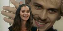 Francesca (Nathalia Dill) parece coleguinha de Alexandre (Guilherme Fontes): esp&iacute;ritos costumam fazer sucesso nas novelas da Globo  Foto: Fotomontagem: Sala de TV