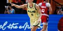Steph Talbot, cestinha da Austr&aacute;lia na partida contra Porto Rico Pela Copa do Mundo de Basquetebol Feminino - Foto: Reprodu&ccedil;&atilde;o/FIBA / Esporte News Mundo