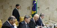 Dino, André Mendonça, Moraes e Dias Toffoli em sessão no STF  Foto: Luiz Silveira/STF