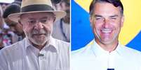 Luiz In&aacute;cio Lula da Silva (PT) e Fl&aacute;vio Bolsonaro (PL) est&atilde;o em empate t&eacute;cnico na pesquisa  Foto: Montagem/Fotos: Estad&atilde;o Conte&uacute;do