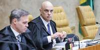 Os ministros do STF Andr&eacute; Mendon&ccedil;a e Alexandre de Moraes  Foto: Antonio Augusto/STF