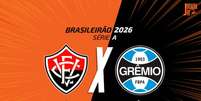 Montagem: Jogada10 - Legenda: Vit&oacute;ria e Gr&ecirc;mio se enfrentam nesta segunda-feira Foto: Jogada10