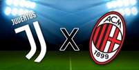 Juventus x Milan Foto: Arte/Estad&atilde;o / Estad&atilde;o