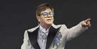 Elton John em 2022  Foto: Gareth Cattermole / Getty Images / Rolling Stone Brasil
