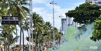 Protesto na Avenida Boa Viagem em 2020.  Foto: Reprodu&ccedil;&atilde;o/Redes sociais / Portal de Prefeitura