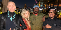 Fergie ao lado de Taboo, will.i.am e apl.de.ap do Black Eyed Peas  Foto: Reprodu&ccedil;&atilde;o/Instagram
