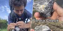 Um peregrino percorre 800 quil&ocirc;metros do Caminho de Santiago, arrastando uma pedra. Seu objetivo: contorn&aacute;-la. Foto: Xataka