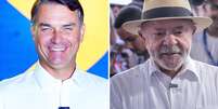 Flávio Bolsonaro (PL) e Luiz Inácio Lula da Silva (PT) disputam a eleição presidencial  Foto: Montagem/Fotos: Estadão Conteúdo