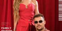 Patricia Poeta e o filho Felipe na capa da revista Adams   Foto: Reprodu&ccedil;&atilde;o / Elas no Tapete Vermelho