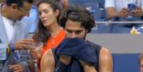 No &uacute;ltimo set, o espanhol apresentou sinais de desgaste f&iacute;sico e chegou a vomitar durante uma pausa Foto: Reprodu&ccedil;&atilde;o/@TheTennisLetter