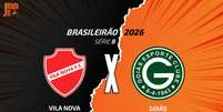 Foto: Arte/Jogada10 - Legenda: Goi&aacute;s e Vila Nova se enfrentam pela S&eacute;rie B / Jogada10