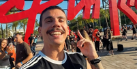 Influenciador grava v&iacute;deo correndo no Rock in Rio  Foto: Reprodu&ccedil;&atilde;o/Instagram