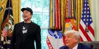 Presidente dos EUA, Donald Trump, e Elon Musk participam de coletiva de imprensa na Casa Branca
30 de maio de 2025 REUTERS/Nathan Howard  Foto: Reuters