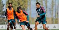 Atividade de prepara&ccedil;&atilde;o do clube merengue antes de receber o Rayo Vallecano - Foto: Divulga&ccedil;&atilde;o/Real Madrid / Jogada10