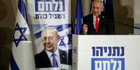 O primeiro‑ministro israelense Benyamin Netanyahu faz uma declara&ccedil;&atilde;o &agrave; imprensa, em Jerusal&eacute;m, em 8 de setembro de 2026.  Foto: REUTERS - Ammar Awad / RFI