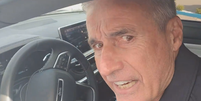 Luis Castro falou rapidamente com a imprensa ao deixar o CT  Foto: Reprodução/X