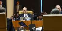 Moraes ouviu atentamente leitura de processo  Foto: Rosinei Coutinho & Alejandro Zambrana |  STF