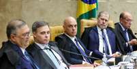 Moraes e demais ministros no STF  Foto: Gustavo Moreno/STF