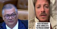 Fl&aacute;vio Dino cita v&iacute;deo de F&aacute;bio Porchat em sess&atilde;o do STF  Foto: Reprodu&ccedil;&atilde;o/Youtube/STF Reprodu&ccedil;&atilde;o/Instagram/fabioporchat