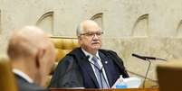 O ministro Edson Fachin abriu a sess&atilde;o extraordin&aacute;ria desta ter&ccedil;a, 15, que analisa conduta de Moraes  Foto: Rosinei Coutinho/STF