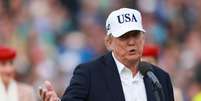 Trump elogiou o governo interino de Delcy Rodríguez na Venezuela pelo combate ao narcotráfico  Foto: EPA / BBC News Brasil