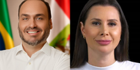 Carlos Bolsonaro (PL) e Carol de Toni (PL) concorrem ao Senado por Santa Catarina Foto: Reprodu&ccedil;&atilde;o/Instagram