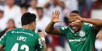 Palmeiras tomou dois gols no fim da partida, mas superou a LDU no p&ecirc;naltis pela Libertadores -&nbsp; - Foto: Cesar Greco / Palmeiras / Jogada10