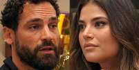 Cristian foi sincero ao relatar suas experi&ecirc;ncias sexuais com outros homens e Lidia optou por continuar a conhec&ecirc;-lo para eventual relacionamento  Foto: Reprodu&ccedil;&atilde;o/TV