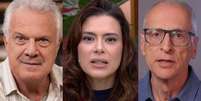 Os jornalistas Pedro Bial, Michelle Loreto e Jorge Pontual falaram publicamente a respeito da batalha contra a depressão  Foto: Reproduções/Divulgação TV Globo