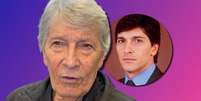 Juan Ferrara atualmente, aos 82 anos, e na d&eacute;cada de 1980, no auge de sua fama de gal&atilde;  Foto: Reprodu&ccedil;&otilde;es