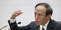 Kazuo Ueda, presidente do Banco Central do Jap&atilde;o  Foto: Bloomberg