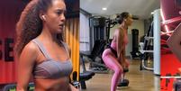 Taís Araújo, aos 47 anos hoje, sobre rotina de exercícios: 'Treinar o corpo, do jeito que dá, também faz parte do nosso plano de independência'.  Foto: Reprodução/Instagram / Purepeople